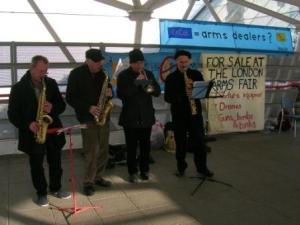 Musical Protest Against Arms Fair